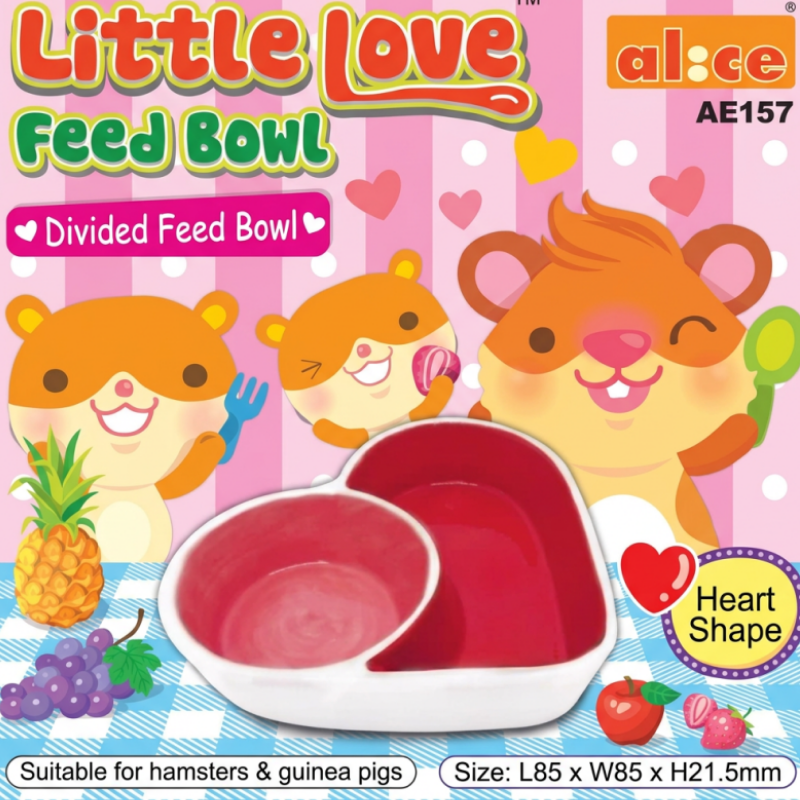 Alice® Little Love™ Feed Bowl (Heart-shaped / For Hamsters)