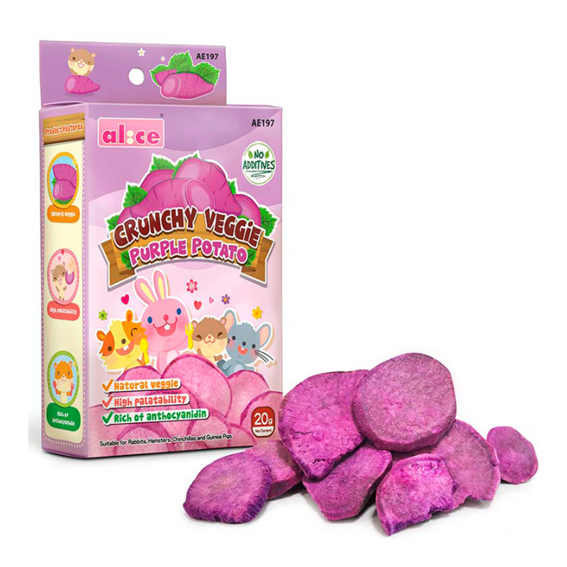 Alice Crunchy Veggie Purple potato  - 20g