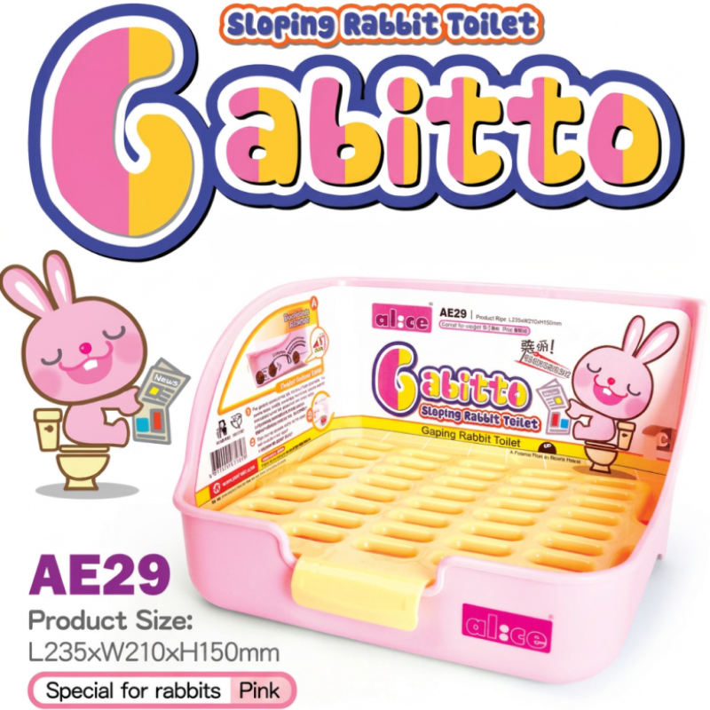 Alice "Gabitto" Sloping Rabbit Toilet(S) - Pink