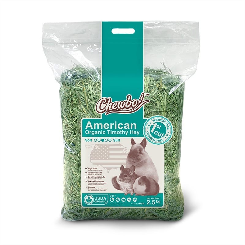 Chewbo American Organic Timothy Hay First Cut - 2.5kg
