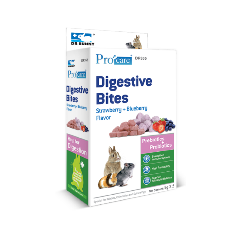 Dr. Bunny Procare™ Digestive Bites (strawberry, blueberry) - 10g