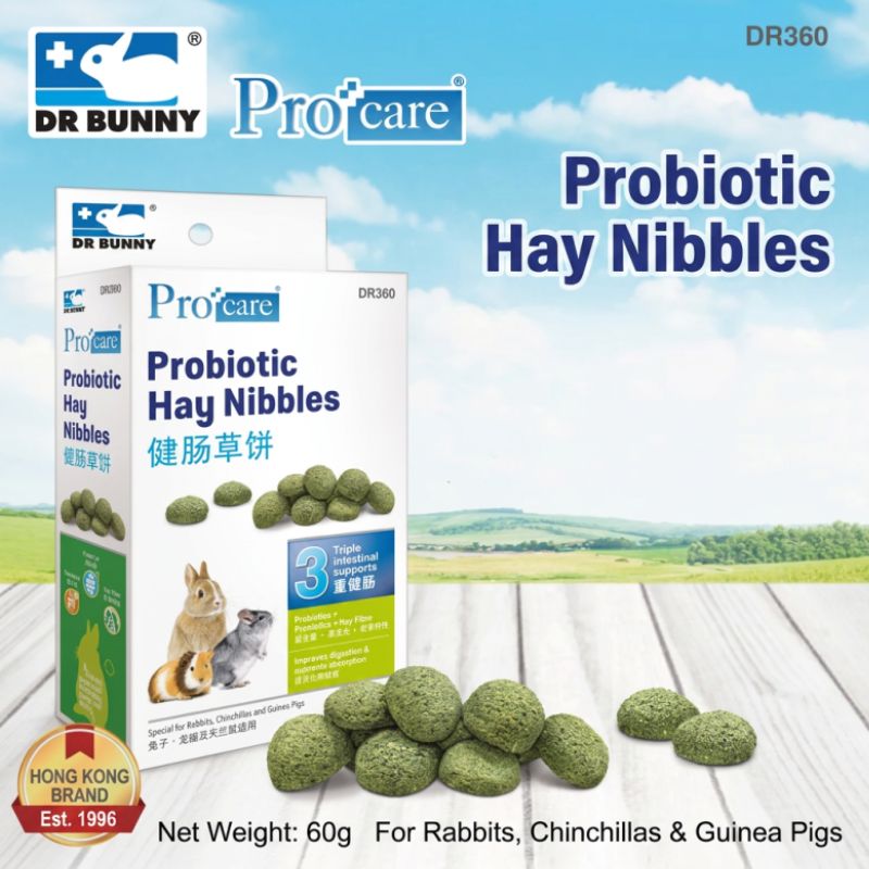 Dr. Bunny® Procare® Digestive Hay Nibbles - 60g