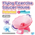 Jolly Flying Exercise Saucer House (Pink/Blue/Purple)