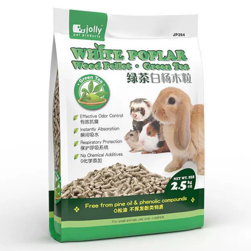 Jolly WHITE POPLAR Wood Pellet + Green Tea - 2.5kg