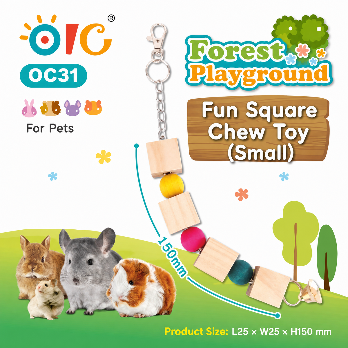 OIC Forest Playground - Funny Chew Toy (S)