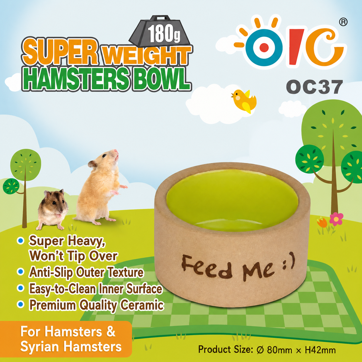 OIC Superweight Hamsters Bowl - S